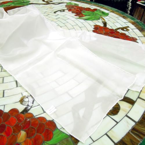Yarn Designers Boutique Blank Silk Scarf for Dyeing, 14"" x 72"", White4