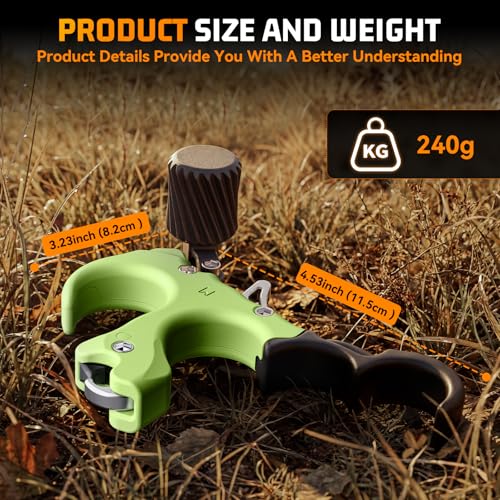 Image of Bow Release for Compound Bow, Copper Archery Release Trigger with Adjustable Wrist Straps & Wrench, 3 /4 Finger Heavy-Duty Thumb Release for Left & Right Hand