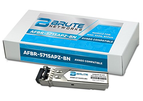 Brute Networks AFBR-5710PZ-BN - 1000BASE-SX 550m MMF 850nm SFP Transceiver (Compatible with OEM PN# AFBR-5710PZ)