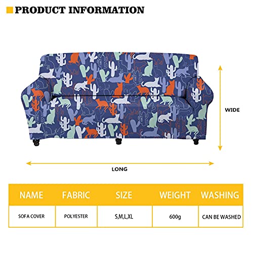 Forchrinse Tribal Native American Aztec Running Horse Stretch Couch Cover Sofa Slipcover 2 Seater Couch Slipcover Washable Furniture Protector #TOP1