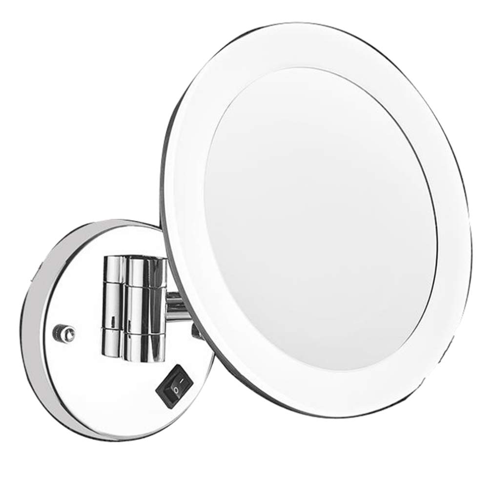 Miroir de salle de bain mural JCAKES miroir cosmétique pivotant pour maquillage