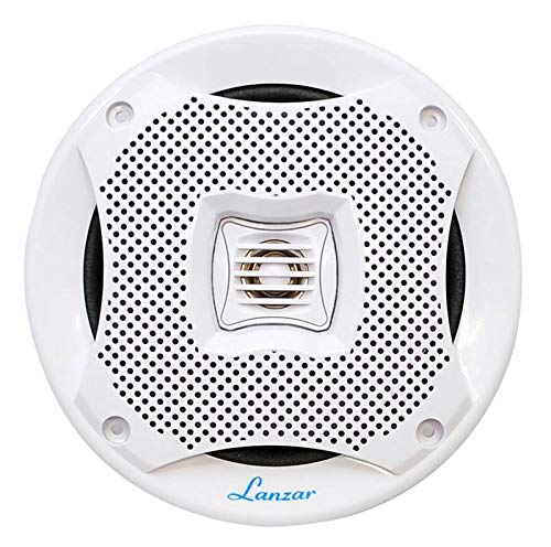 ด้านหน้า view of Lanzar AQ5CXW Marine Speaker with grille