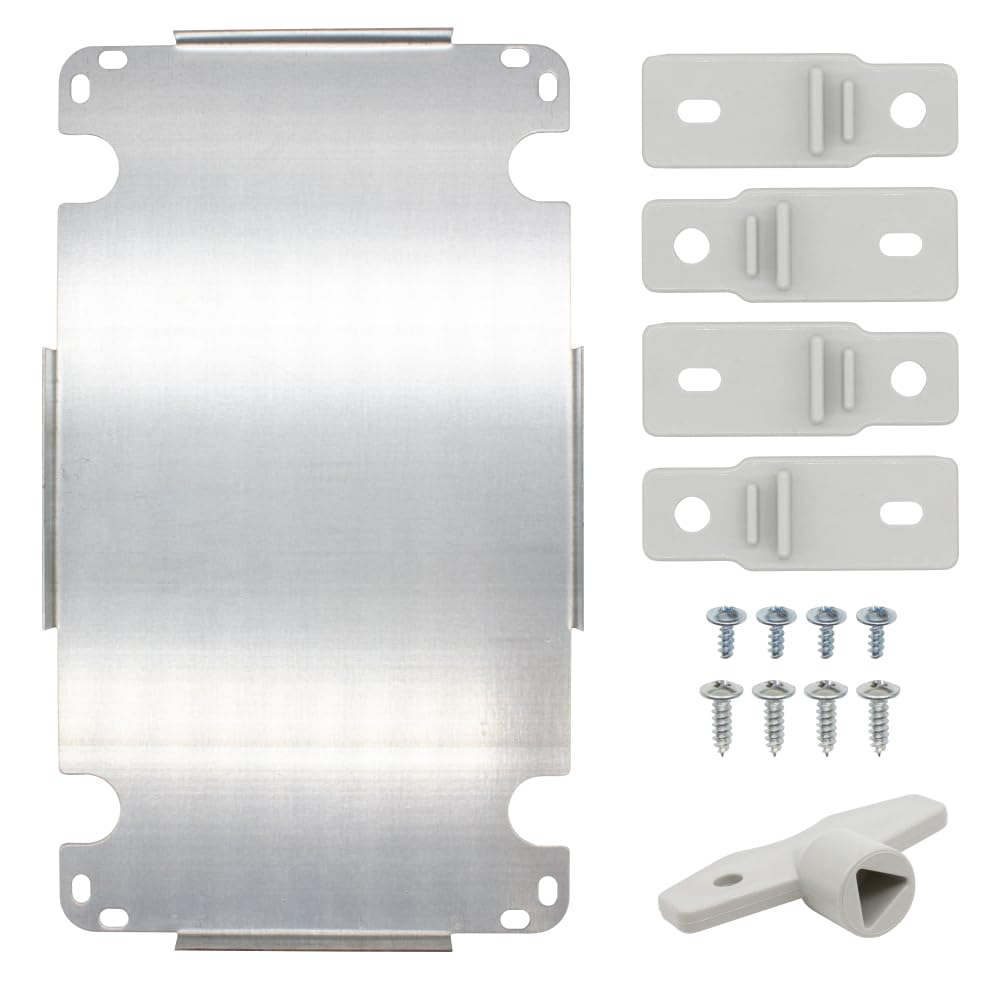 Armario de Distribución para Pared con Placa de Montaje Galvanizada, Caja Industrial de Control Vacía de Plástico ABS con Puerta Protección IP65, tamaño 200x300x130