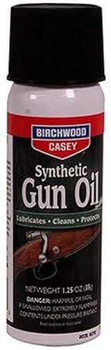 Birchwood Casey Aceite sintético para pistola de 1.25 onzas en aerosol