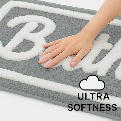 Image of Luxe Home Super Soft Canada Bath Bath Mat Non-Slip Machine Washable Bathroom Mat for Home, Bedroom and Living Room (40x60 cm) - Pack of 1