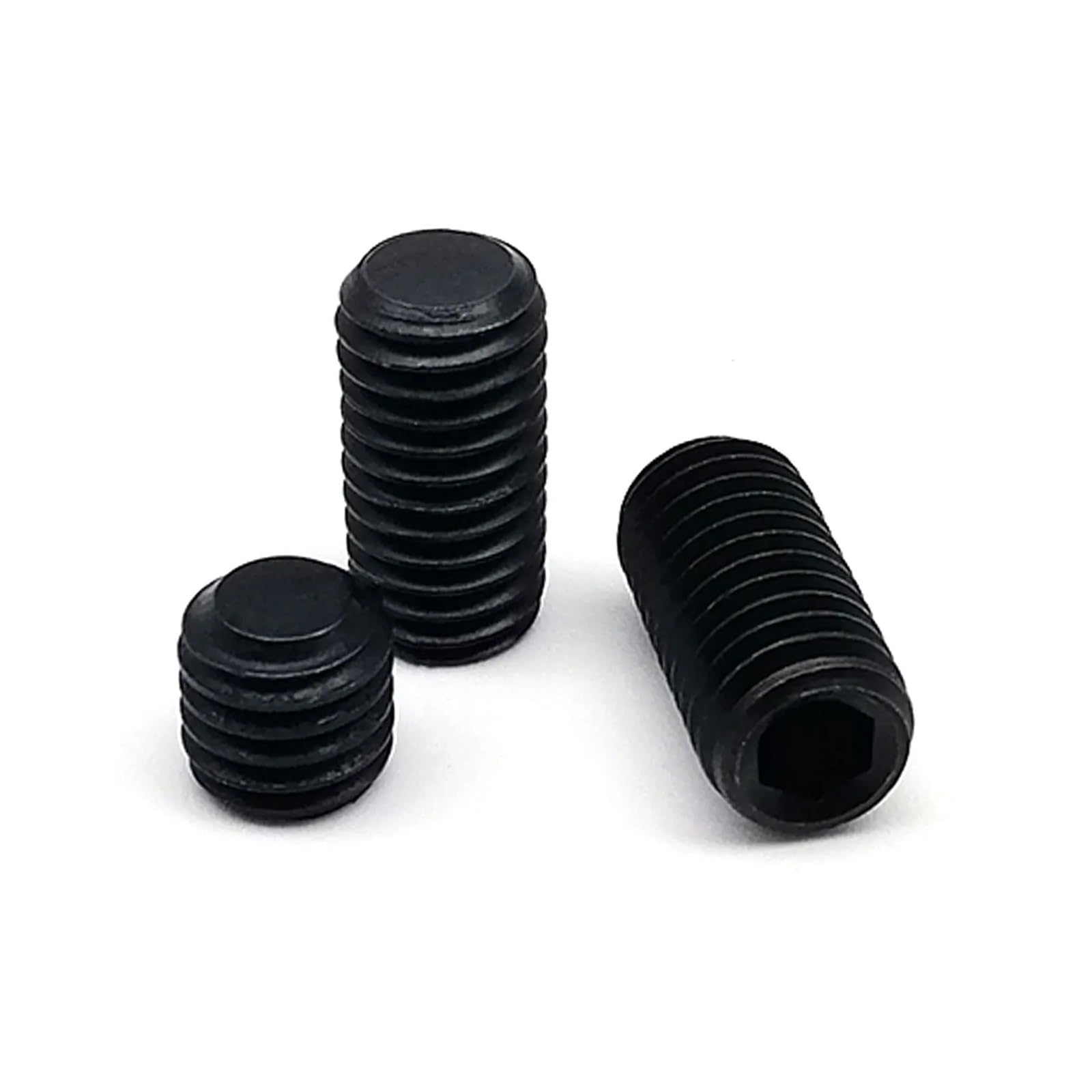 JrEam 500/1500X M2-M8 DIN913 Schwarzer Stahl 304 A2 Edelstahl Sechskant Innensechskant Inbus Flachpunkt Stellschraube Madenschraube Sortiment Kit(Color:Stainless 1500pcs)