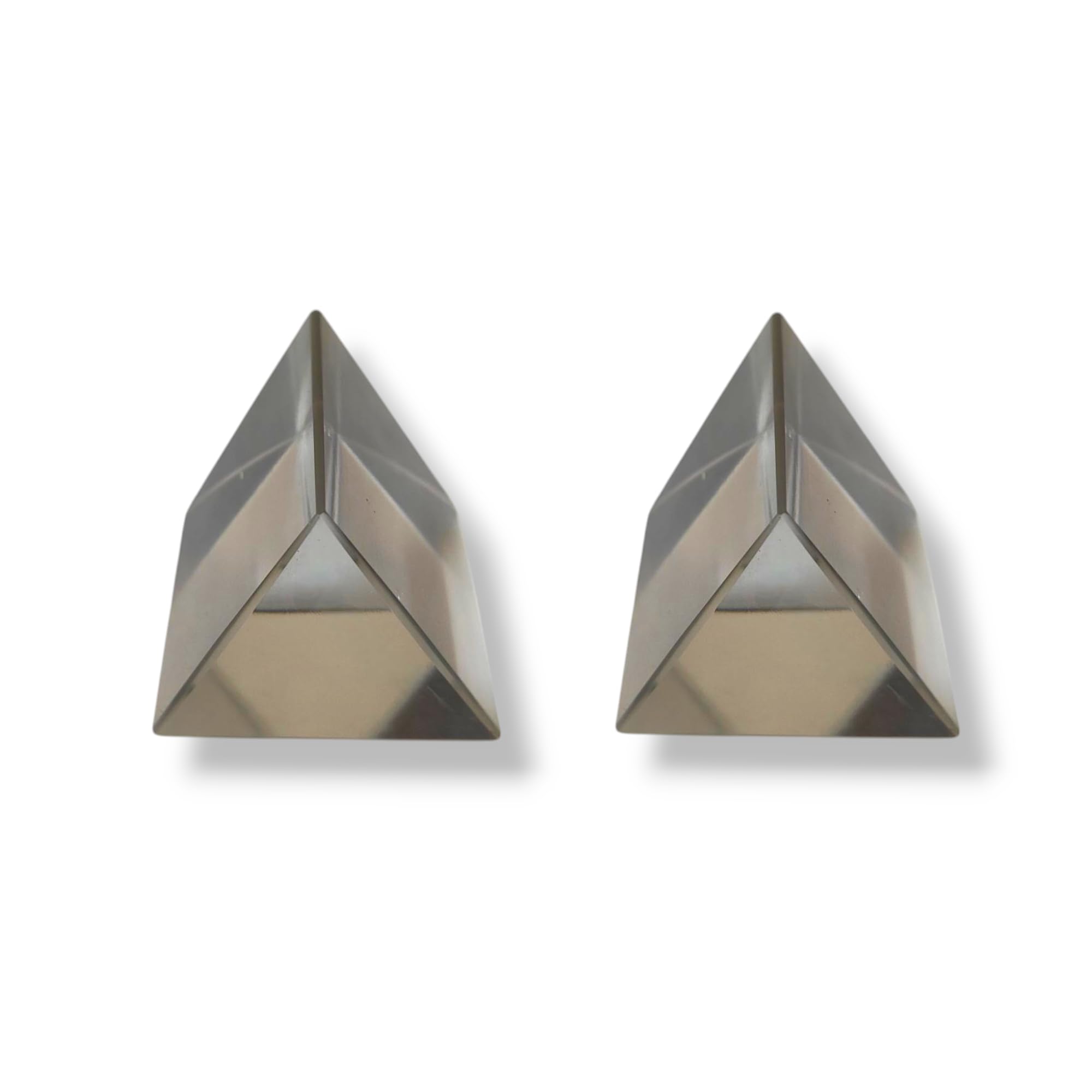 SKAN's DIY Equilateral Glass Prism(50x50x50mm) | For Optics & Science experiments | Pack of 2