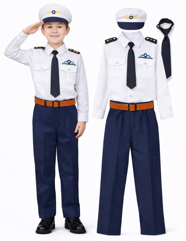 Image of FancyDressWale Community Helper & Career Role Play Costume for Fancy Dress Pilot, Navy, Army, astronaunt, Police Costumes