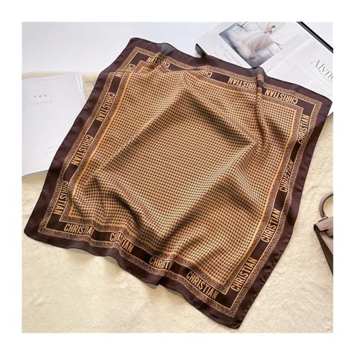 70cm Satin Square Silk Scarf for Women Hand Neckerchief Wrist Hijab Wraps Lady Shawl Ribbon Bandana4