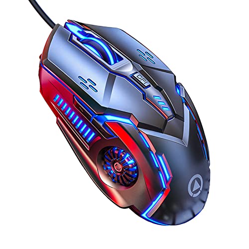 Wired Computer Mouse Black,Compact USB Mouse for Laptop/Desktop ,Simple & Comfortable Wired Computer Mouse