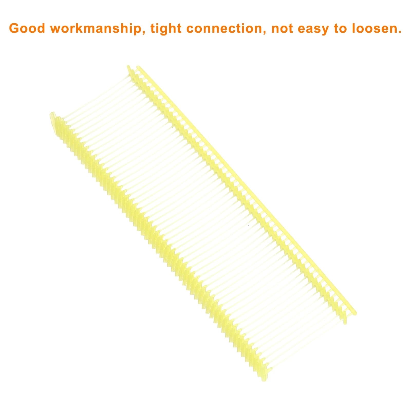 3000 pezzi di fissaggio standard per etichettatura, in plastica, prezzo normale, per etichette per indumenti, etichette (giallo, 25 mm)