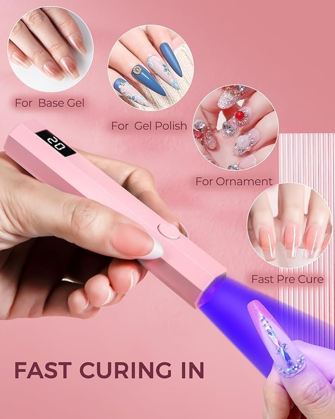 Image of Professional UV /LED Nail Lamp, UV Light for Gel Nails, Quick-Dry UV Light for Nails, Gel Polish, Nail Tips, Poly Gel Extension Resin, Manicure,Soft Gel Tips, Nail Dryer, DIY Nail Art