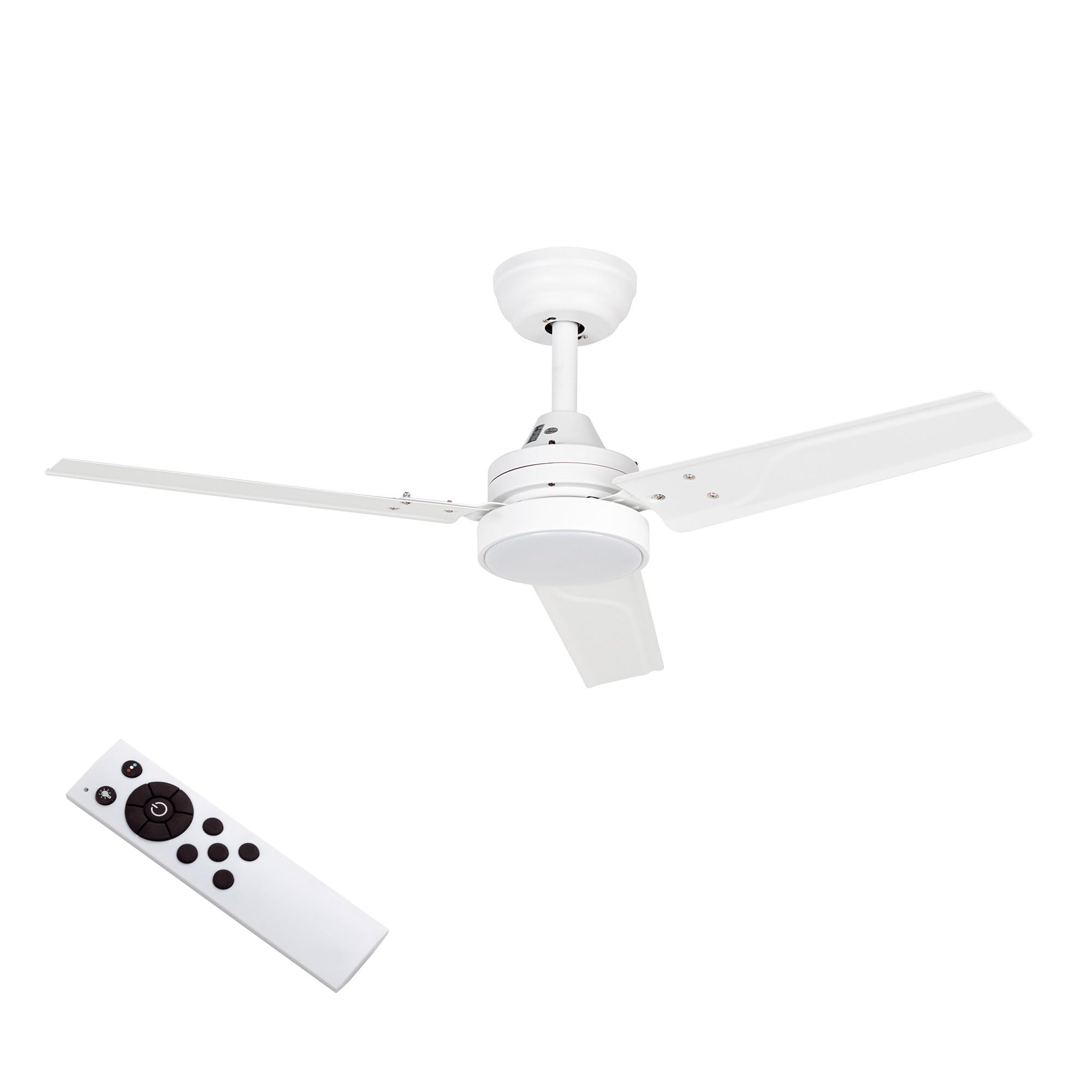 Jata JVTE4233 - Ventilador de Techo con Luz. 6 velocidades. Con mando a distancia. Programable. Bajo consumo. Muy silencioso. Uso: invierno/verano
