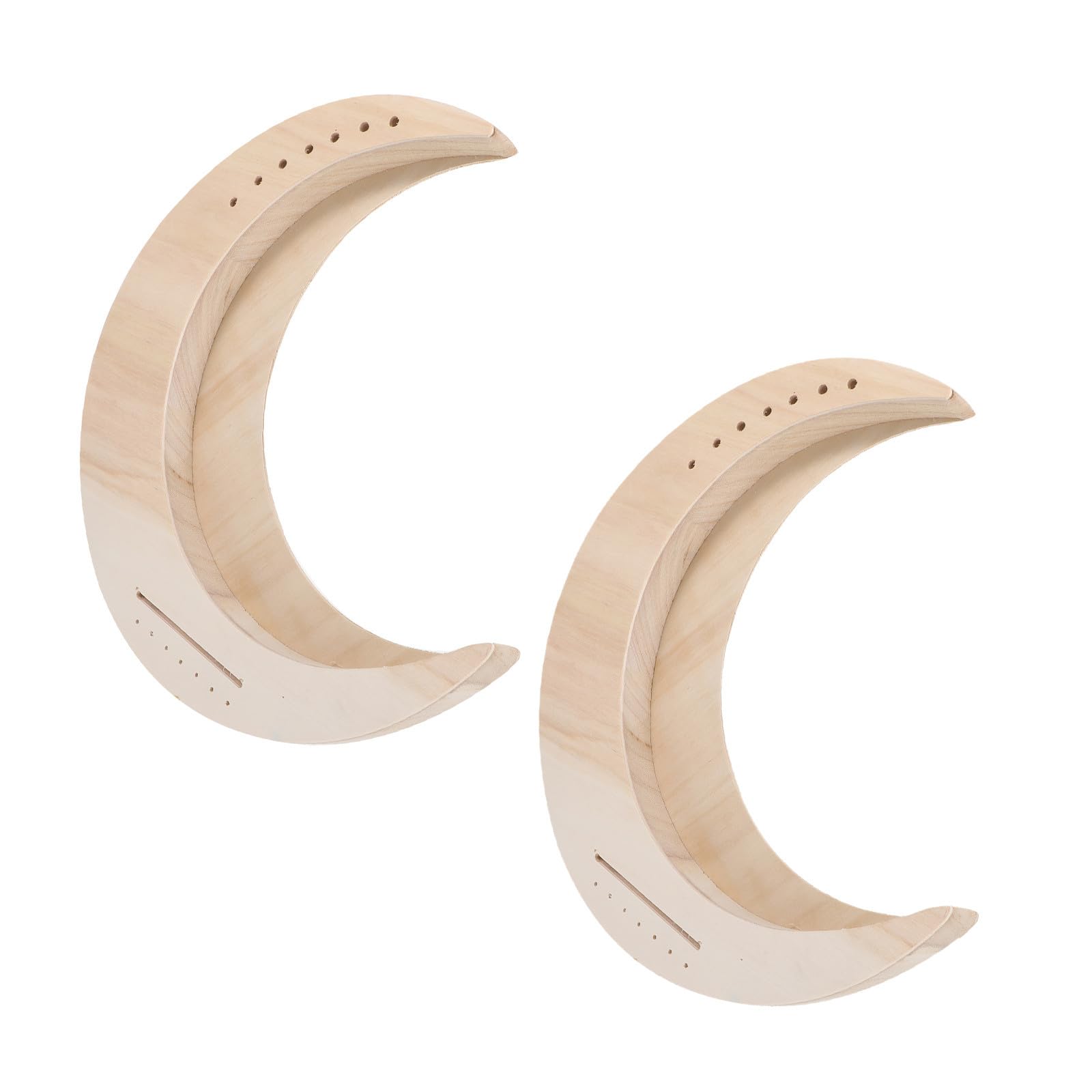 2 Sets Holz Harfe DIY Mondförmige Harfe mit Hochwertigem Klang und Tragbarem Design für Musikalische Freizeit und Kreative Gestaltung