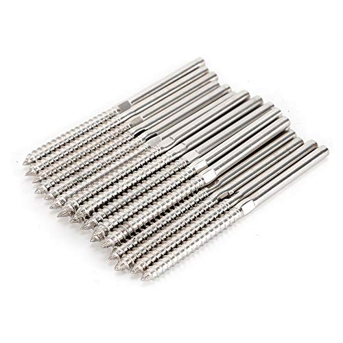 Tornillos de acero inoxidable PP para barra de madera de 1/8", herramientas...