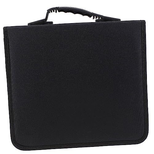 Alipis Capacity CD Dvd Storage Bag Organizer Oxford Cloth Case Efficient Disc Protection Zipper Closure Portable Holder for Home and Travel Use