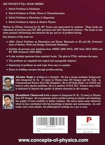 Image of JEE Main & Advanced Physics PYQ Plus | 1800+ Solved Problems in Mechanics | Foreword by H C Verma