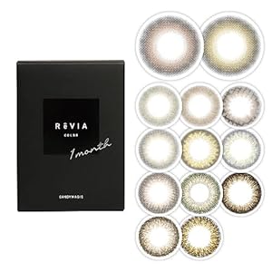 【公式ストア限定】ReVIA 1month COLOR レヴィア ワンマンス【1枚入り】ステイミー DIA:14.1mm 【度あり】
