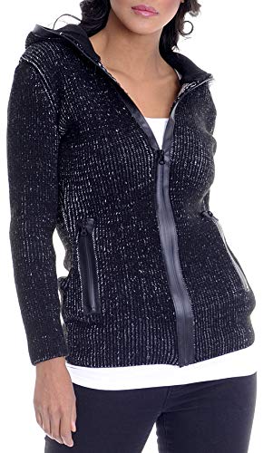 Leif Nelson LN10230 Veste à capuche pour femme en tricot -  - X-Large