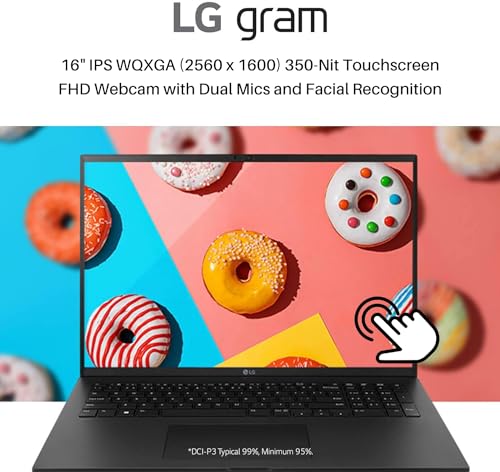 Image of LG 2024 Gram 16 Lightweight Business Laptop, 16 inch Touchscreen WQXGA Display, Intel Evo Core i7-1360P(12-Core), 16GB DDR5 RAM, 4TB SSD, Intel Iris Xe Graphics, WiFi 6E, Backlit KB, Windows 11 Pro