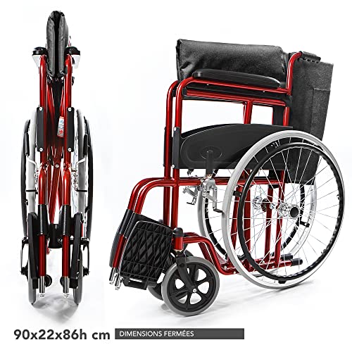 Fauteuil roulant pliable AIESI AGILA BASIC pour handicapés
