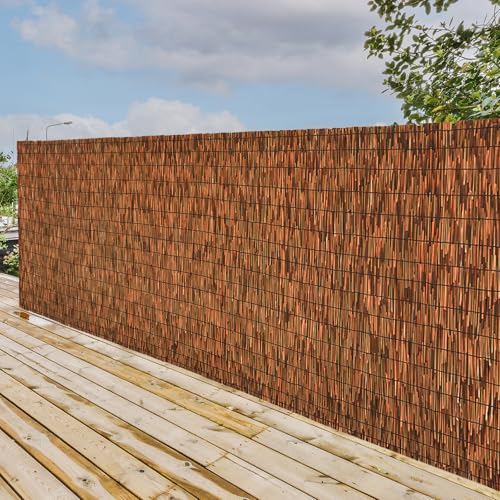 La mejor selección de Cercas de aire comprados en linea. 42 SHYDZYYC - Paquete de 2 rollos de esgrima de 3.3 x 16.4 pies, lámina de privacidad para balcón, borde de valla de jardín, visualización de bloqueo de viento para patio al aire...