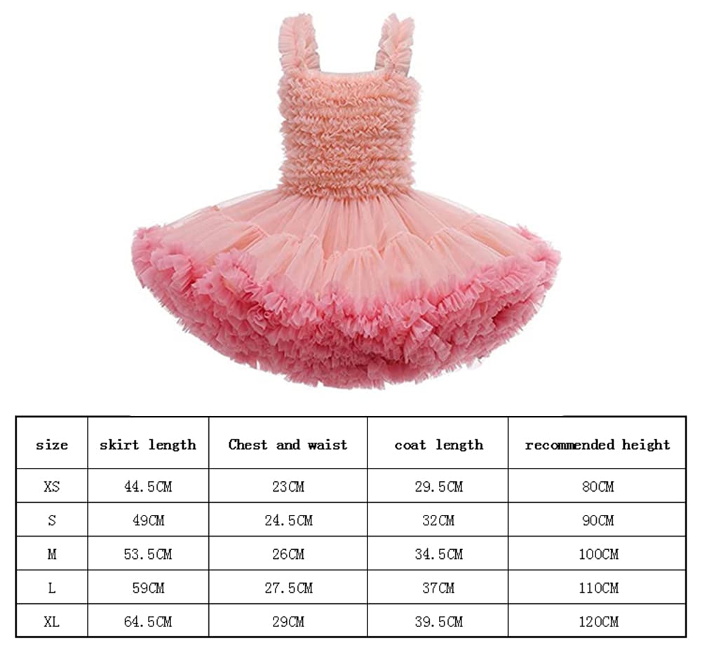 Abito Tutu per Bambina Abito da Balletto in Tulle di Pizzo per Bambini Gonna da Balletto per Feste di Compleanno Abito da Sposa da Spiaggia