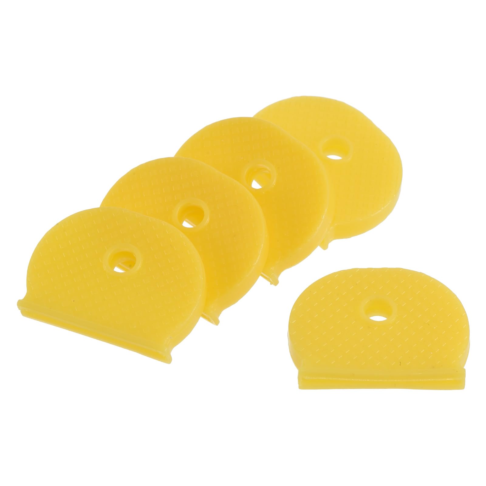 YOKIVE 15 Pcs Key Cap Cover Identifier, Silicone Semicircle Key Identifier Tags Protecting from Dirty