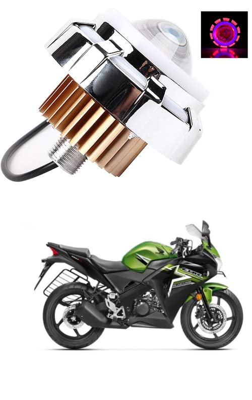 XZRTZ Dual Aperture Hi/Low Beam LED Projector Headlight For Motorcycle Angel Eyes Devil Eyes Halo Compatible With H-onda CBR 150R