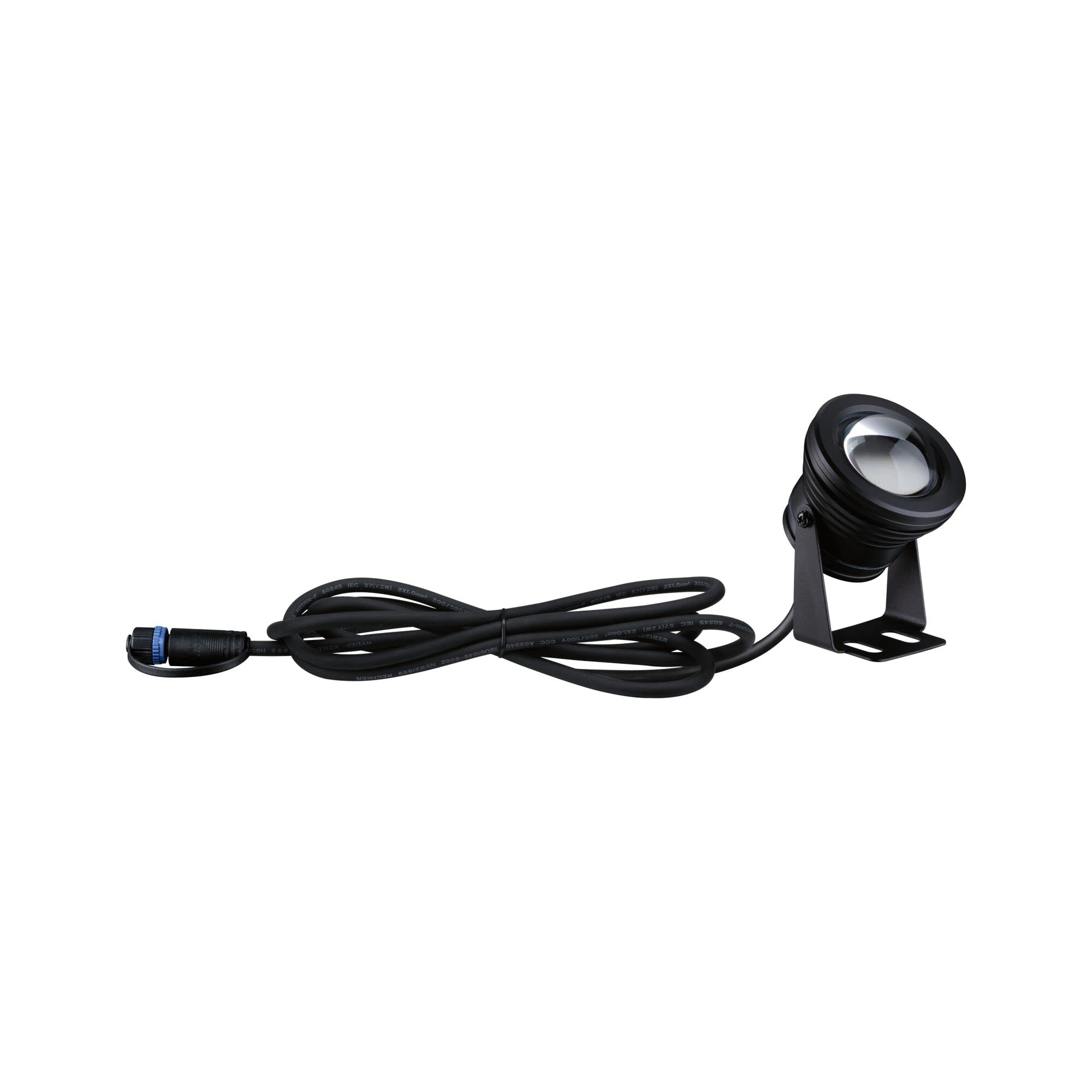 Paulmann 94559 Plug & Shine LED luz exterior Foco para estanque IP68 incl. 1x5 W regulable Blanco cálido Negro Aluminio 3000 K