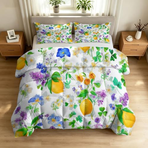 Colcha floral de microfibra para el dormitorio en las 4 estaciones 3