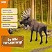 Schleich Wild Life, Animal Figurine, Animal Toys for Boys and Girls 3-8 Years Old, Moose Bull, Ages 3+
