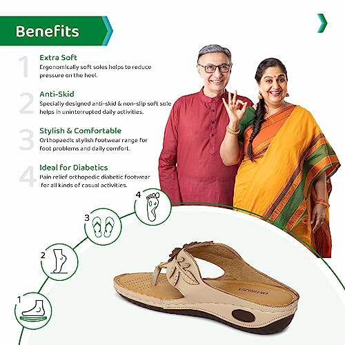 Image of ORTHO JOY doctor Slipper for women || Orthopedic Fashionable Women Slipper