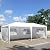 Ampela 10 x 20 FT Pop Up Gazebo Marquee,Anti-UV Party Wedding Tent Event Shelters with 4 Removable Windows Walls and 2 Zipper Walls,Outdoor Patio Canopy for Party