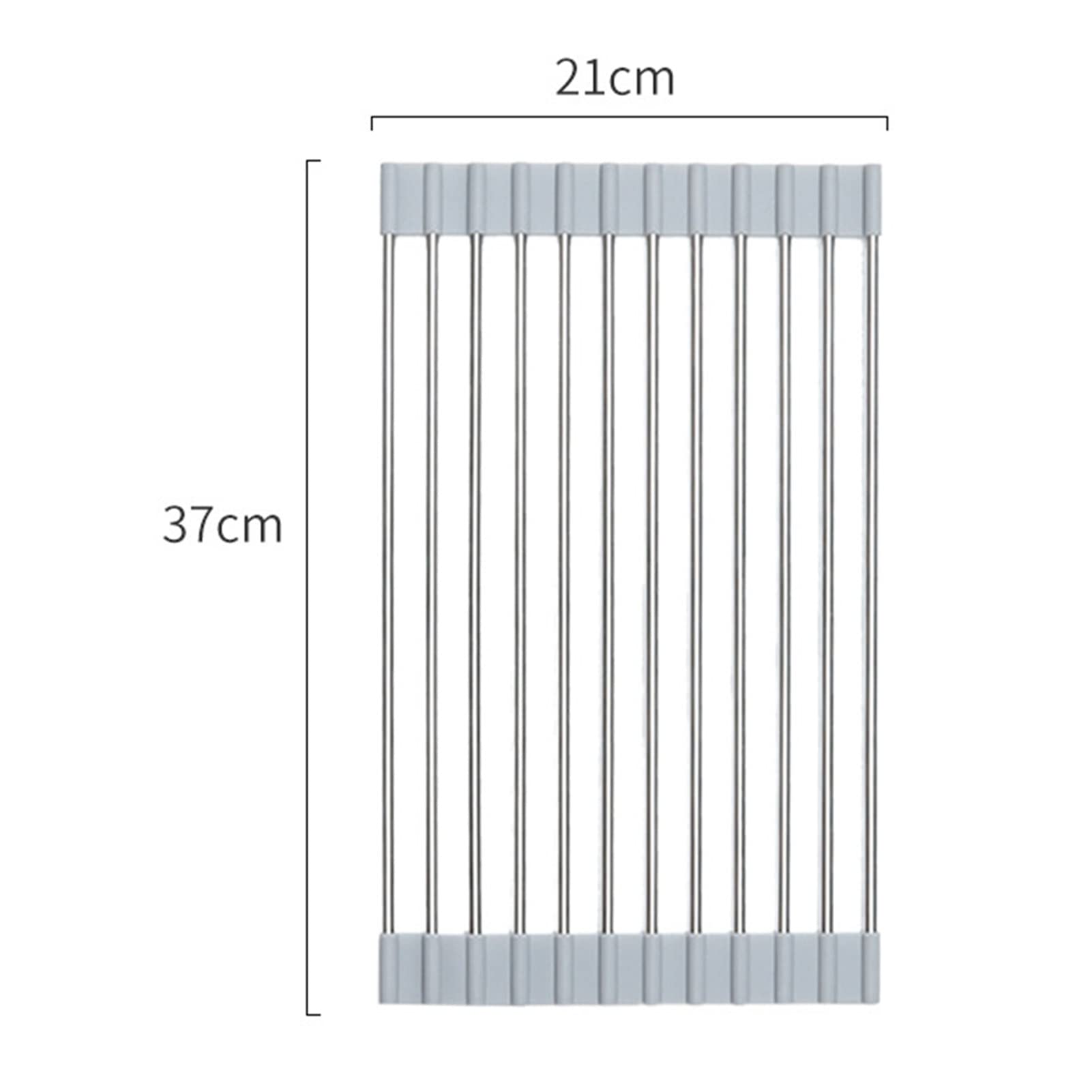 Escurridor plegable para platos de frutas y verduras, varios tamaños (21 x 37 cm), ahorro de espacio, accesorio de cocina