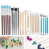 🍀APLICACIÓN ANCHA: Perfecto para tallar, esculpir, modelar, cortar, raspar, cepillar, alisar, limpiar, etc. Apto para arcilla, arcilla polimerica, Elaboración de pasteles de fondant y uñas, etc.