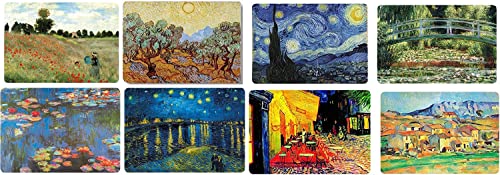 Sets de table Cartexpo 42x29 cm | Lot de 8 imprimés de tableaux - 2