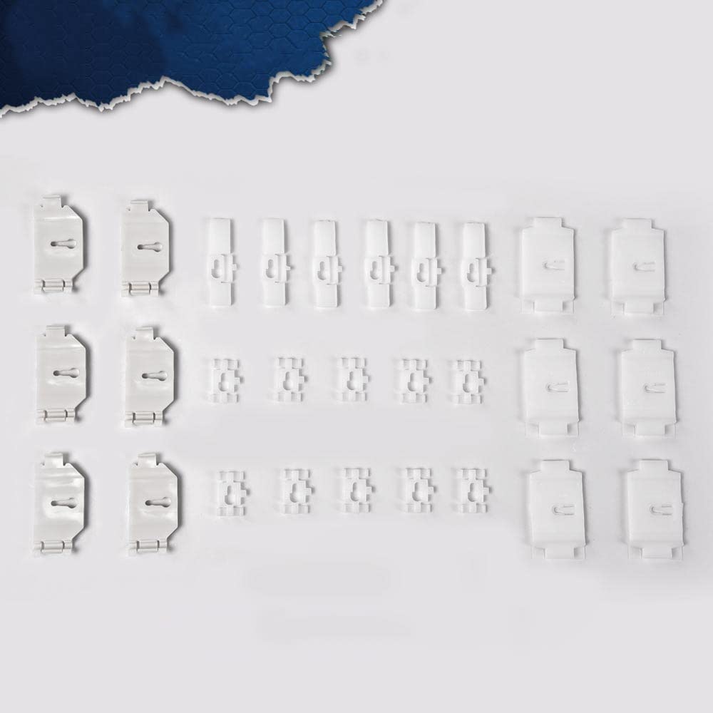 CHEDA Trim Retaining Mounting Clip Set, Compatible with Cutlass Vinyl Top Roof Molding, 28 Pieces, White