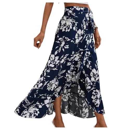Milumia Women's Boho Floral Maxi Skirt
