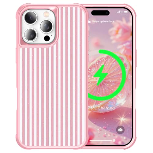 Coque de téléphone rigide iPhone 16 Pro Max coque antichoc transparente paillette
