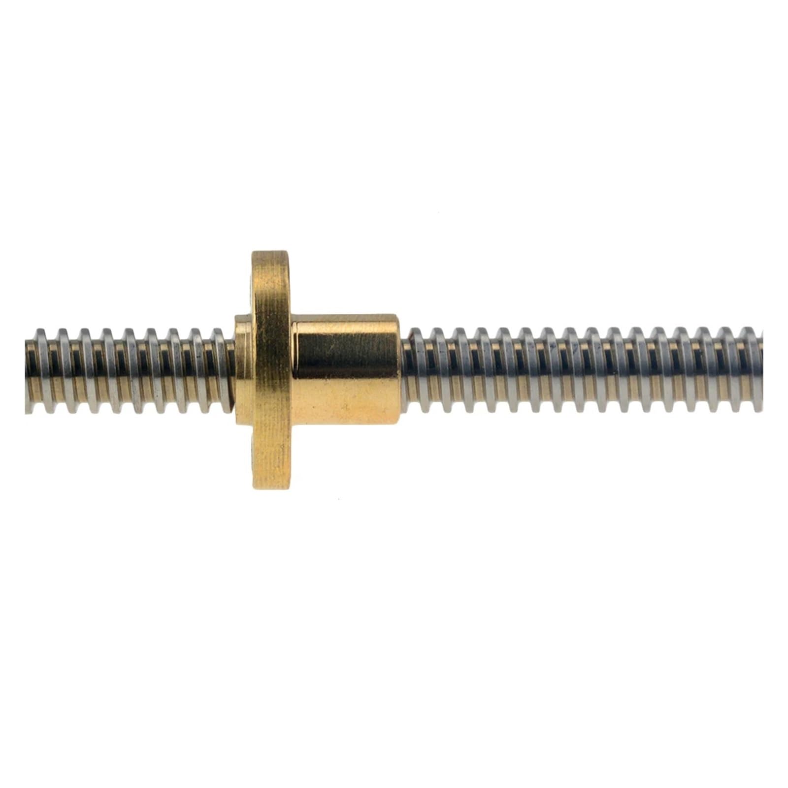 Metal Ball Screw nut Trapezoidal Rod Lead Screw Thread 8mm T8 Pitch 2mm Lead 2mm Length 100mm-800mm with Brass Nut(750mm)