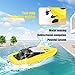 RC Boat Remote Control Boats for Pools and Lakes, ROTOBAND H116 14km/h Self Righting High Speed Boat Toys for Kids Adults Boys Girls（Yellow）