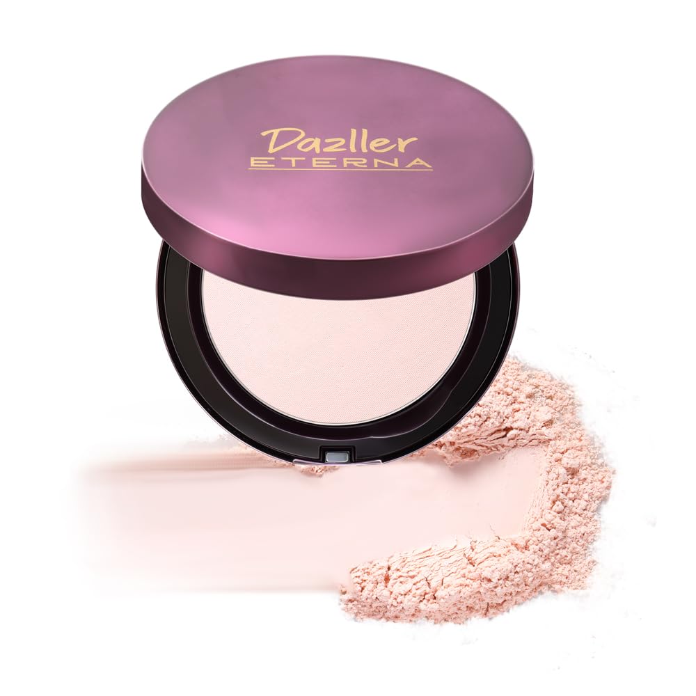Dazller Eterna Sheer Glow Compact Powder, Pink Dew SC, Oil Control, SPF PA++, Matte, Up to 8-hrs Stay, Zero Caking