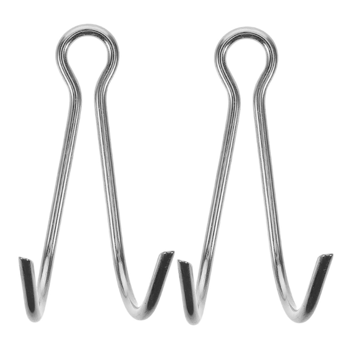 KICHOUSE 2 Pcs Stainless Steel Double Reef Hooks Scuba Diving Gear Snorkeling Diving Hook
