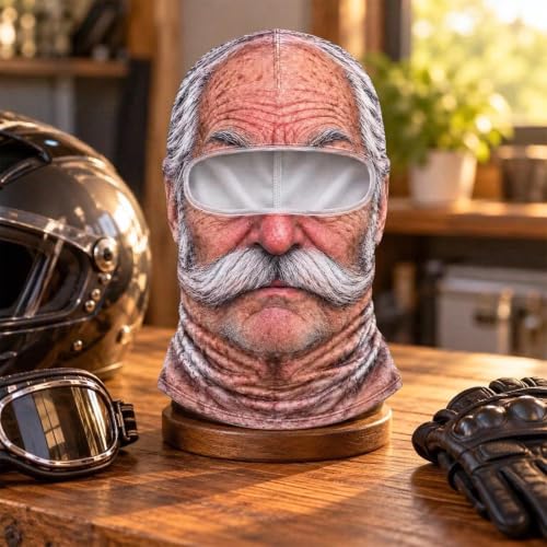 Old Man Ski Mask Funny Realistic 3D Printed Winter Full Face Balaclava - image 5