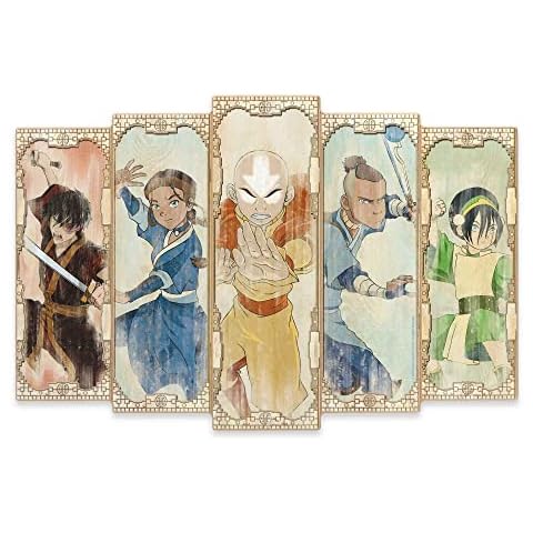 Open Road Brands Nickelodeon Avatar: The Last Airbender Panel Holz Wanddekoration - Avatar Bild für Kinderzimmer oder Spielzimmer Cover