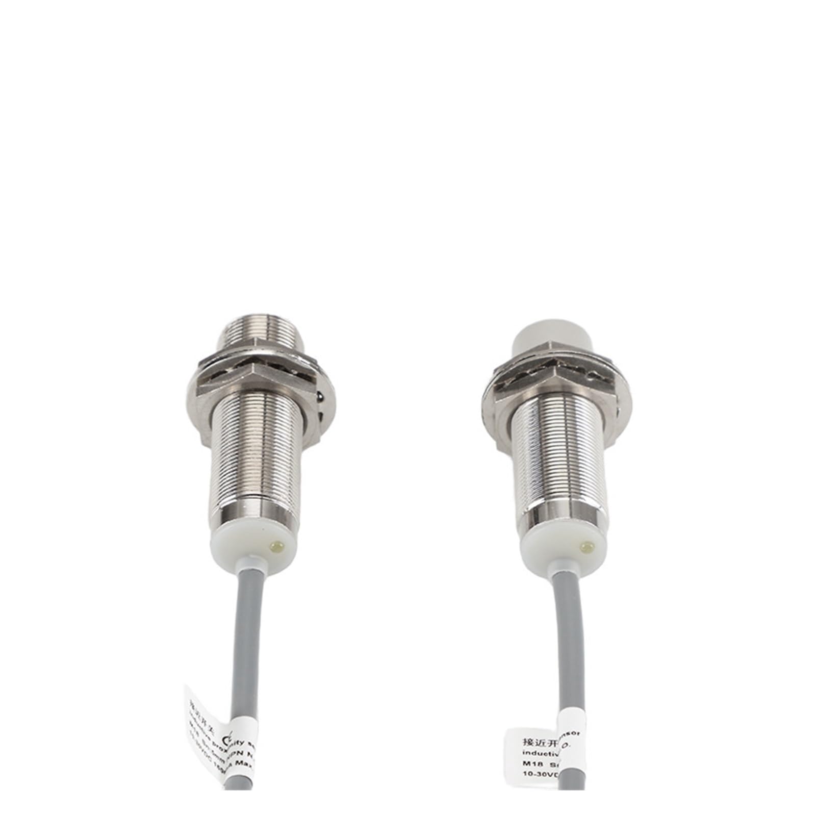 QAZXSEMUI Non-Flush Proximity Switch M18 Cylindrical Long-Distance inductive Sensor high-Precision(M18 non-flush 12mm NPN NO)
