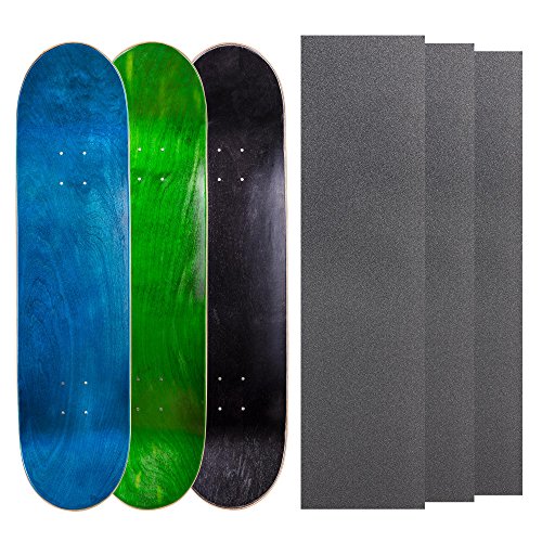 Image of Cal 7 Blank Maple Skateboard Decks with Grip Tape (Bundle of 3, Combinations)