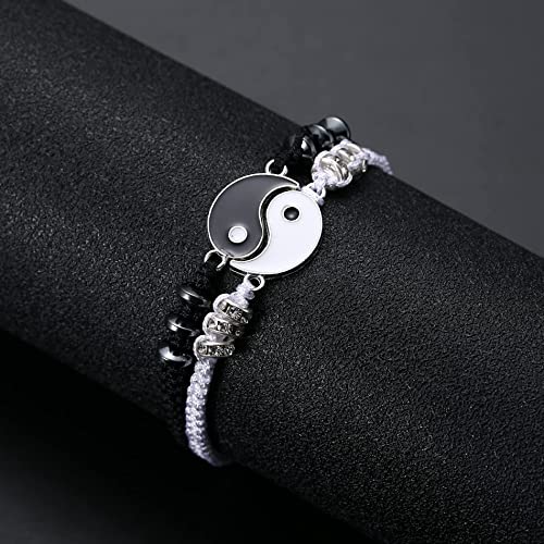 CASSIECA Yin Yang Collana Bracciale Set per Coppia...
