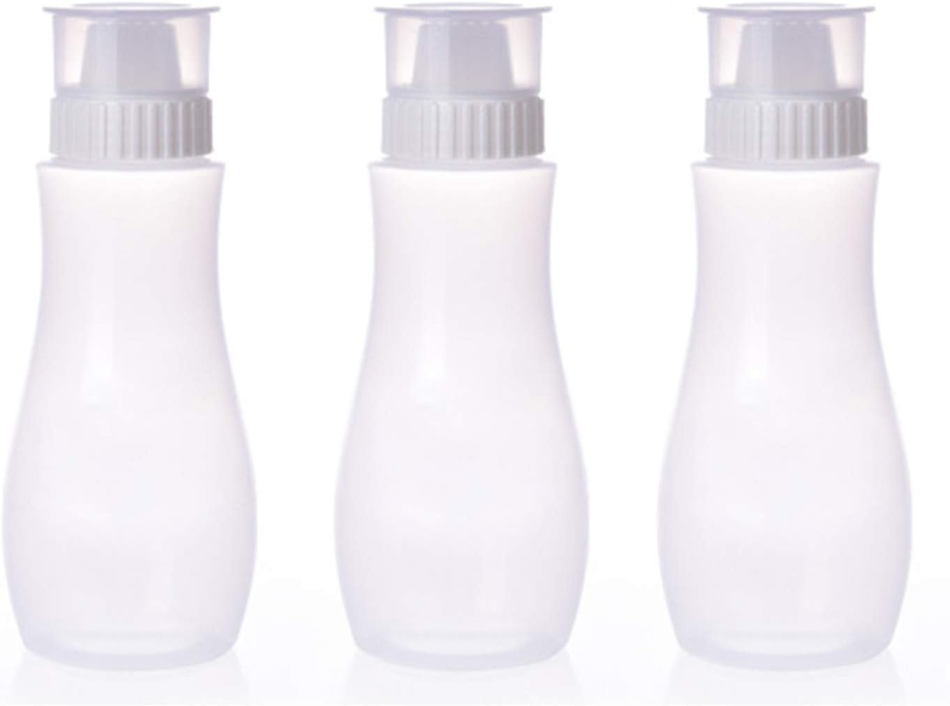 SAVORLIVING Sauce Bottles Pack of 3 Condiment Squeeze Bottles 5-Holes Dressing Container Bottles with Dust-Proof Cap for Ketchup Cheese Chocolate Hot Sauce